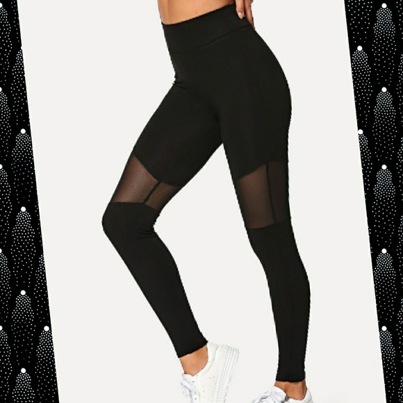 Super Soft Mesh Insert Leggings - Picture 7 of 7